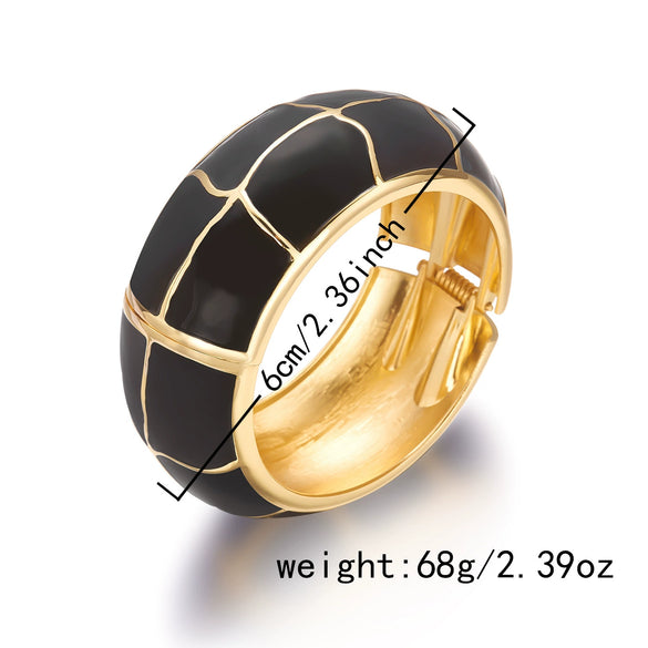 Wholesale Unisex Modern Minimalist Geometric Drip Oil Alloy Rhinestone Jewelry Accessories