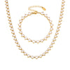 Wholesale Unisex Niche Electroplated Titanium Steel Chain Ferris Wheel 5A Zircon Jewelry Set Necklace Bracelet