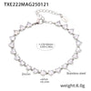 Wholesale Unisex Niche Electroplated Titanium Steel Chain Ferris Wheel 5A Zircon Jewelry Set Necklace Bracelet