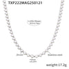 Wholesale Unisex Niche Electroplated Titanium Steel Chain Ferris Wheel 5A Zircon Jewelry Set Necklace Bracelet
