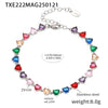 Wholesale Unisex Niche Electroplated Titanium Steel Chain Ferris Wheel 5A Zircon Jewelry Set Necklace Bracelet