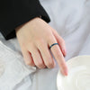 Wholesale Unisex Personality Geometric Tungsten Steel Ring Jewelry