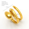 Wholesale Unisex Personalized Geometric Line Stainless Steel Electroplated Ring