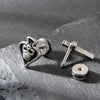 Wholesale Unisex Piercing Earrings Stainless Steel Cast Cross Punk Fashion Retro Polished