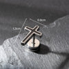 Wholesale Unisex Piercing Earrings Stainless Steel Cast Cross Punk Fashion Retro Polished