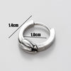 Wholesale Unisex Piercing Earrings Stainless Steel Cast Dragon Totem Geometric Pattern Punk Style Polished