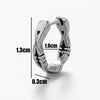 Wholesale Unisex Piercing Earrings Stainless Steel Cast Geometric Pattern Polished