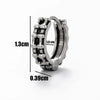 Wholesale Unisex Piercing Earrings Stainless Steel Cast Geometric Pattern Polished