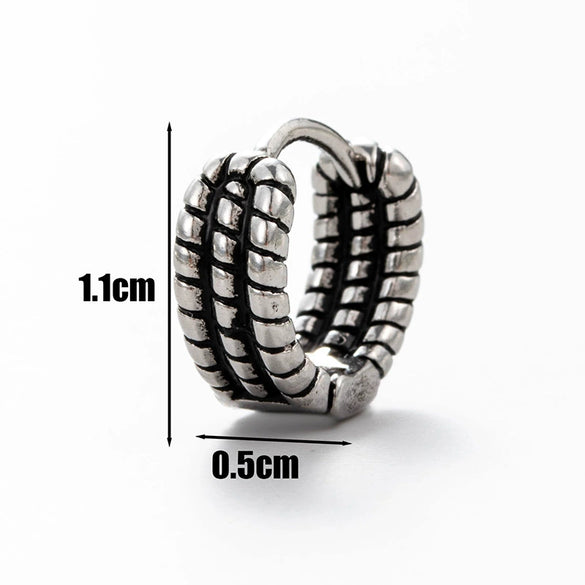 Wholesale Unisex Piercing Earrings Stainless Steel Cast Skull With Letter Pattern Polished