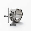 Wholesale Unisex Piercing Earrings Stainless Steel Cast Skull With Letter Pattern Polished
