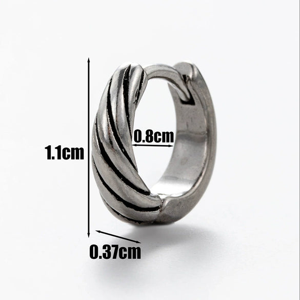 Wholesale Unisex Piercing Earrings Stainless Steel Cast Skull With Letter Pattern Polished