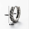 Wholesale Unisex Piercing Earrings Stainless Steel Cast Skull With Letter Pattern Polished