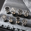 Wholesale Unisex Piercing Earrings Stainless Steel Casting Geometric Punk Fashion Retro With Polishing