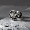 Wholesale Unisex Piercing Earrings Stainless Steel Casting Geometric Punk Fashion Retro With Polishing