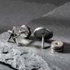 Wholesale Unisex Piercing Earrings Stainless Steel Casting Geometric Punk Fashion Retro With Polishing