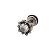 Wholesale Unisex Piercing Earrings Stainless Steel Casting Inlaid Zircon Punk Geometric Polishing Style