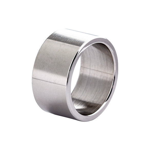 Wholesale Unisex Punk Style Geometric Titanium Steel Ring With Electroplating Treatment