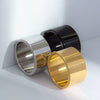 Wholesale Unisex Punk Trendy Titanium Steel Ring With Geometric Design And Electroplating