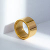 Wholesale Unisex Punk Trendy Titanium Steel Ring With Geometric Design And Electroplating