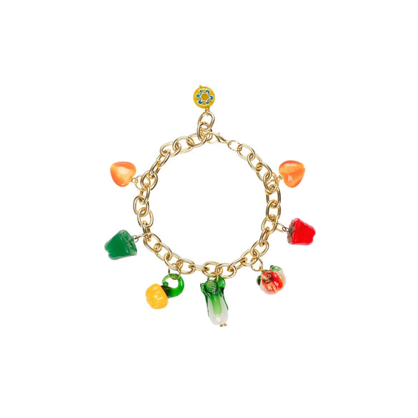 Wholesale Unisex Retro Fruit Style Stainless Steel And Copper Electroplated Necklace Pendant With Regular Chain