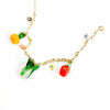 Wholesale Unisex Retro Fruit Style Stainless Steel And Copper Electroplated Necklace Pendant With Regular Chain