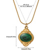 Wholesale Unisex Retro Geometric Electroplated Gold Stainless Steel Cross Chain Pendant Necklace