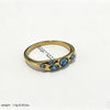 Wholesale Unisex Retro Geometric Vacuum Plated Titanium Steel Zircon Ring