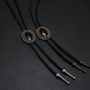 Wholesale Unisex Retro Hip Hop Leather Necklace With Alloy Pendant And Plaid Geometric Pattern