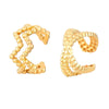Wholesale Unisex Retro Minimalist Geometric Cshaped Copper Electroplated Ear Clips For Men And Women