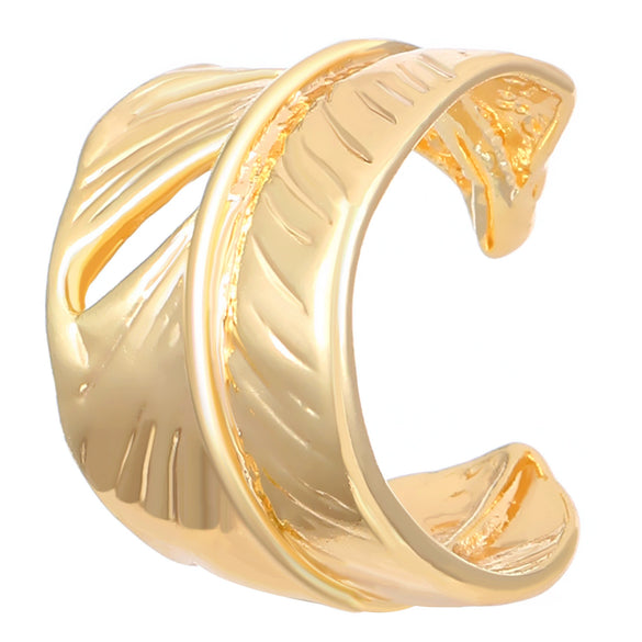 Wholesale Unisex Retro Minimalist Geometric Cshaped Copper Electroplated Ear Clips For Men And Women