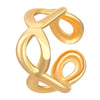 Wholesale Unisex Retro Minimalist Geometric Cshaped Copper Electroplated Ear Clips For Men And Women
