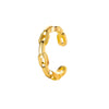 Wholesale Unisex Retro Minimalist Geometric Cshaped Copper Electroplated Ear Clips For Men And Women