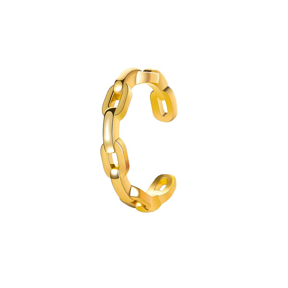 Wholesale Unisex Retro Minimalist Geometric Cshaped Copper Electroplated Ear Clips For Men And Women