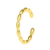 Wholesale Unisex Retro Minimalist Geometric Cshaped Copper Electroplated Ear Clips For Men And Women