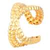 Wholesale Unisex Retro Minimalist Geometric Cshaped Copper Electroplated Ear Clips For Men And Women