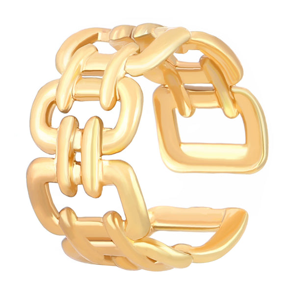 Wholesale Unisex Retro Minimalist Geometric Cshaped Copper Electroplated Ear Clips For Men And Women