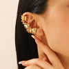 Wholesale Unisex Retro Minimalist Geometric Cshaped Copper Electroplated Ear Clips For Men And Women