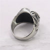 Wholesale Unisex Retro Personality Animal Zodiac Sailing Boat Octopus Polish Stainless Steel Titanium Steel Ring