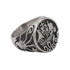 Wholesale Unisex Retro Personality Animal Zodiac Sailing Boat Octopus Polish Stainless Steel Titanium Steel Ring