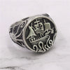 Wholesale Unisex Retro Personality Animal Zodiac Sailing Boat Octopus Polish Stainless Steel Titanium Steel Ring