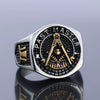 Wholesale Unisex Retro Personality Ring Titanium Steel Oil Treated