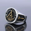 Wholesale Unisex Retro Personality Ring Titanium Steel Oil Treated