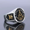 Wholesale Unisex Retro Personality Ring Titanium Steel Oil Treated