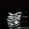 Wholesale Unisex Retro Silverplated Copper Snake Ring