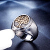 Wholesale Unisex Retro Titanium Steel And 316 Stainless Steel Ring With Animal And Zodiac Pattern
