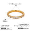 Wholesale Unisex Rings Stainless Steel Geometric Electroplated Titanium Steel Hand Jewelry