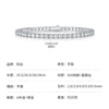Wholesale Unisex S925 Silver Moissanite Geometric Sweet Style Inlaid Tennis Bracelet