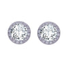 Wholesale Unisex S925 Sterling Silver Geometric Zircon Birthstone Earrings