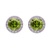 Wholesale Unisex S925 Sterling Silver Geometric Zircon Birthstone Earrings