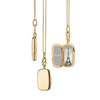 Wholesale Unisex Simple Geometric And Heart Shape Copper Electroplated Pendant Necklace With O Word Chain